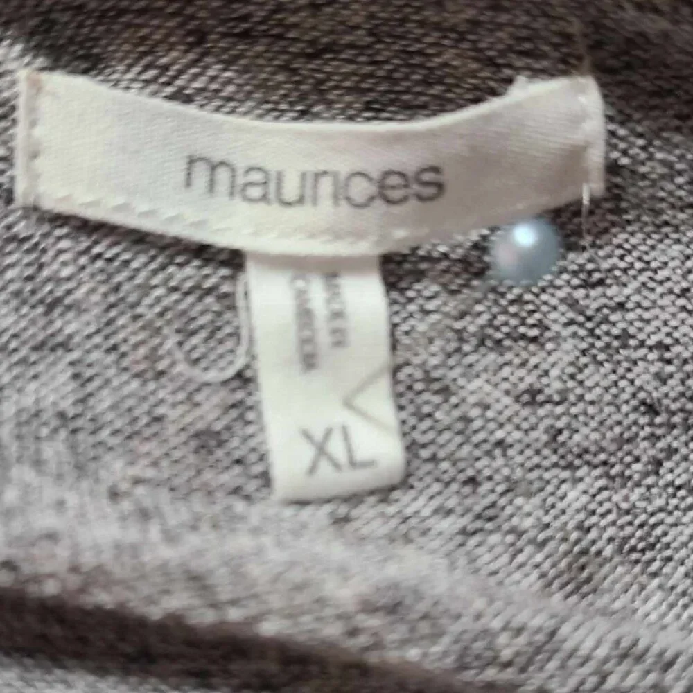 Maurices Brown Rust Tan Open Front Midi Sweater size XL BOHO